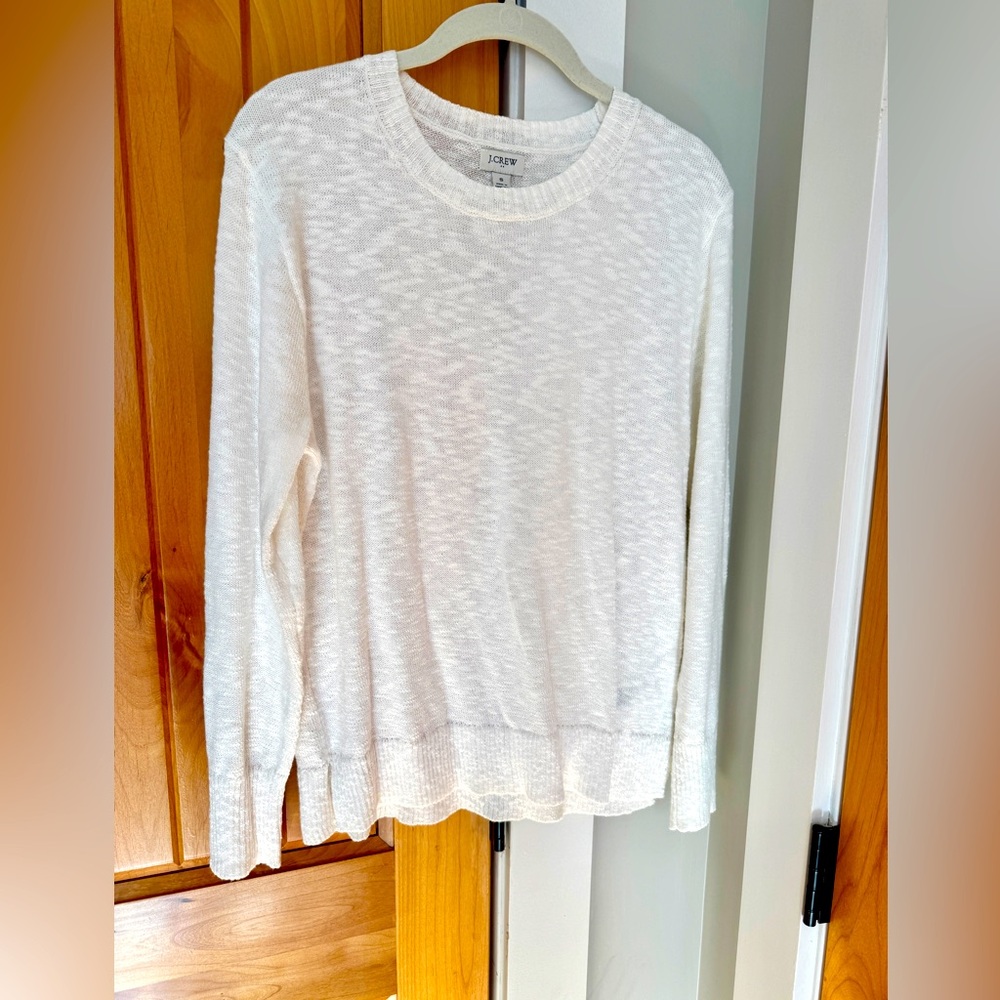 J Crew cotton crew neck sweater